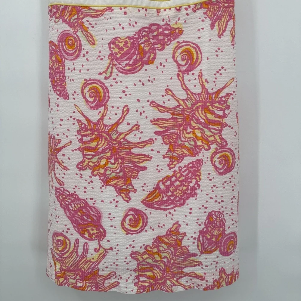 Lilly Pulitzer Tinsley Resort White Conched Out Halter Dress Resort Cruise SZ 6